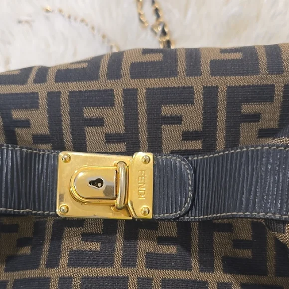 Fendi Vintage Vanity Zucca Print  Monogram Bag - Picture 2 of 12